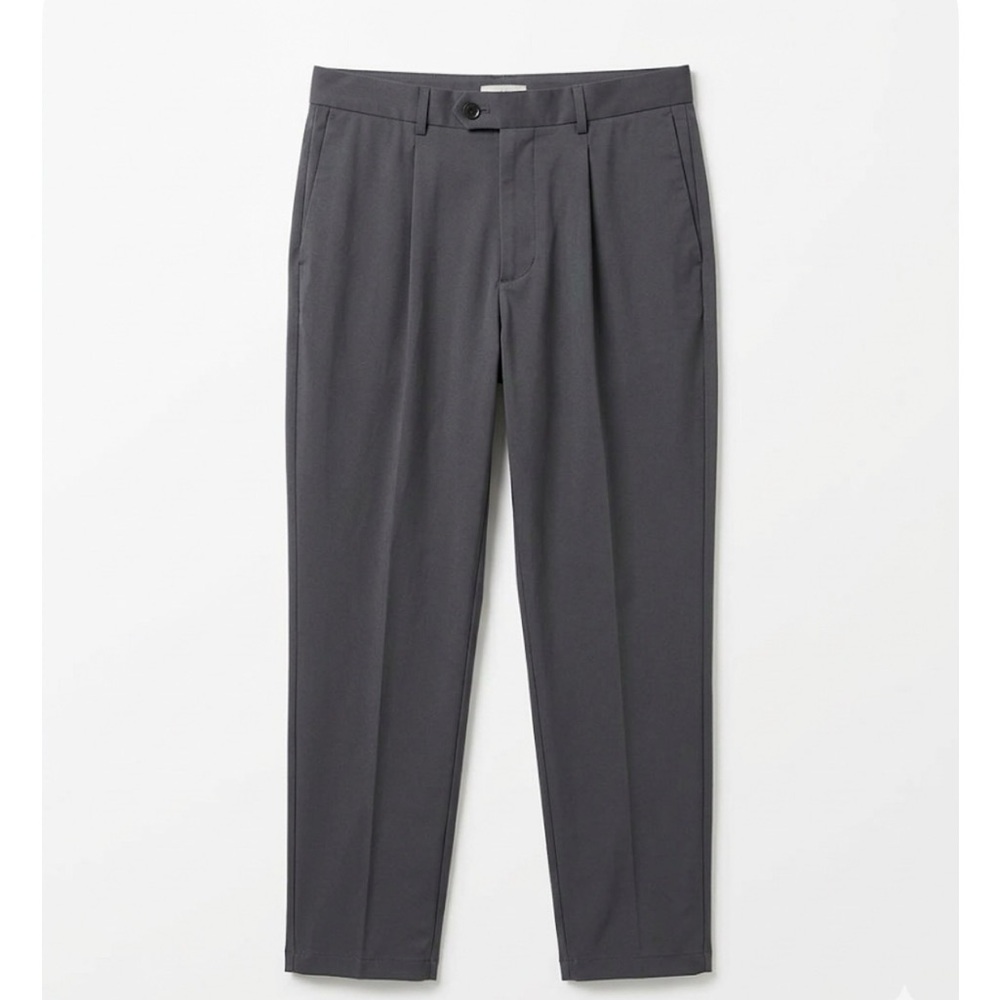 GOODFELLOW & CO. (2) Pleated Slim Fit Trousers, Men’s 32x32, BlueGray